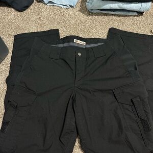5.11 Tactical Black Cargo Pants Durable Utility Wear